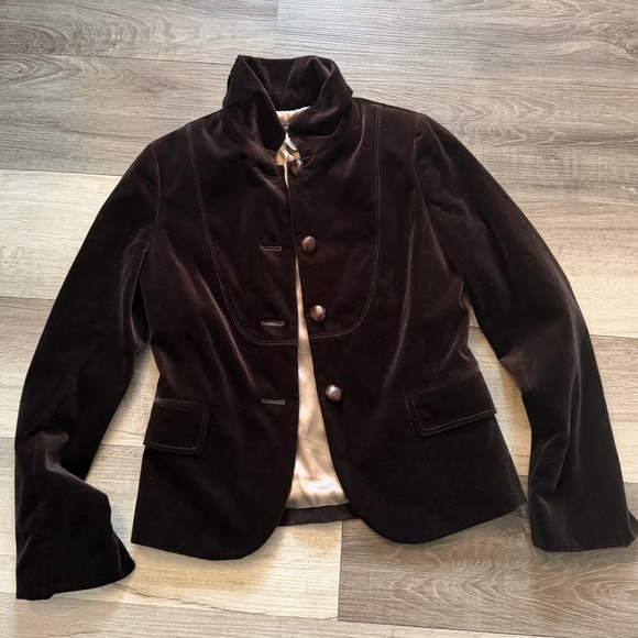 J. Crew Chocolate Velvet Women's Blazer 100% cotton - Picture 2 of 5